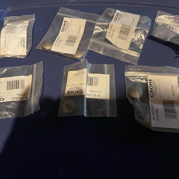 BRAND NEW GROHE GENEVA BUTTONS 45953 AVO SATIN NICKEL - Picture 2 of 3